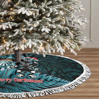 New Zealand Darts Christmas Tree Skirt Maori Fern Merry Dartsmas LT14 - Polynesian Pride