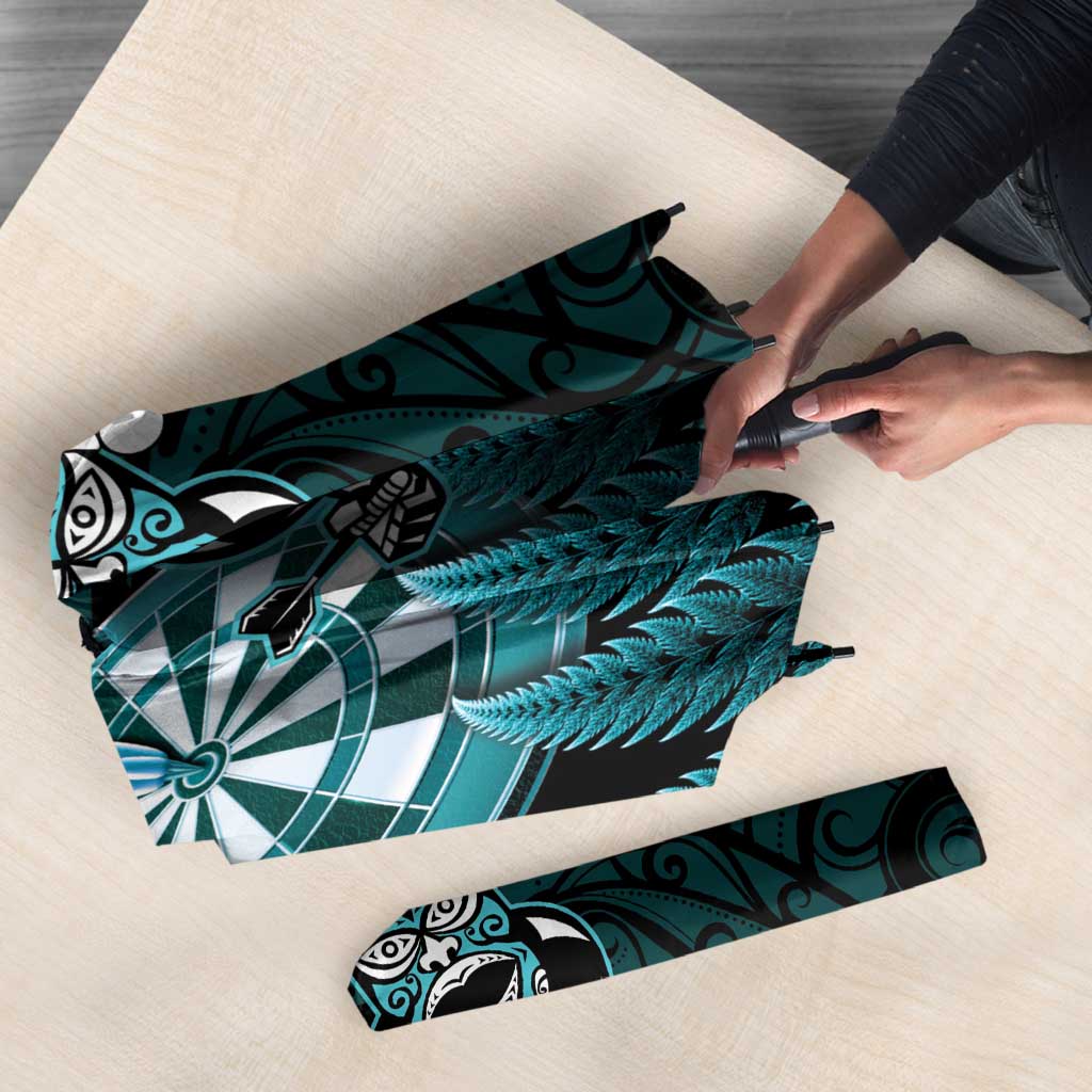 New Zealand Darts Christmas Umbrella Maori Fern Merry Dartsmas LT14 - Polynesian Pride