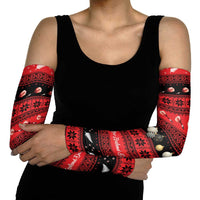 New Zealand Darts Christmas Arm Sleeves Merry Xmas Aotearoa Maori Red LT14 - Polynesian Pride