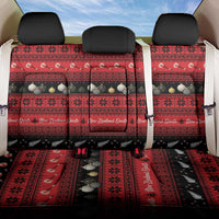 New Zealand Darts Christmas Back Car Seat Cover Merry Xmas Aotearoa Maori Red LT14 One Size Red - Polynesian Pride