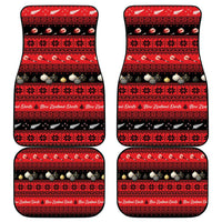 New Zealand Darts Christmas Car Mats Merry Xmas Aotearoa Maori Red LT14 - Polynesian Pride