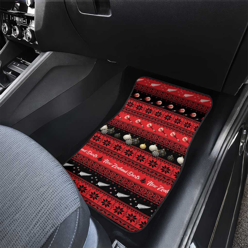 New Zealand Darts Christmas Car Mats Merry Xmas Aotearoa Maori Red LT14 - Polynesian Pride