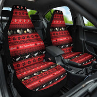 New Zealand Darts Christmas Car Seat Cover Merry Xmas Aotearoa Maori Red LT14 One Size Red - Polynesian Pride