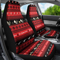 New Zealand Darts Christmas Car Seat Cover Merry Xmas Aotearoa Maori Red LT14 - Polynesian Pride