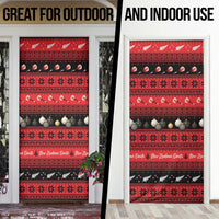New Zealand Darts Christmas Door Cover Merry Xmas Aotearoa Maori Red LT14 - Polynesian Pride
