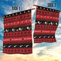 New Zealand Darts Christmas Garden Flag Merry Xmas Aotearoa Maori Red LT14 - Polynesian Pride