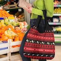 New Zealand Darts Christmas Grocery Bag Merry Xmas Aotearoa Maori Red LT14 - Polynesian Pride