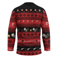 New Zealand Darts Christmas Hockey Jersey Merry Xmas Aotearoa Maori Red LT14 - Polynesian Pride