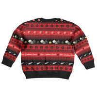 New Zealand Darts Christmas Kid Ugly Christmas Sweater Merry Xmas Aotearoa Maori Red LT14 - Polynesian Pride