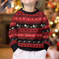 New Zealand Darts Christmas Kid Ugly Christmas Sweater Merry Xmas Aotearoa Maori Red LT14 - Polynesian Pride