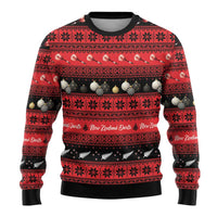 New Zealand Darts Christmas Ugly Christmas Sweater Merry Xmas Aotearoa Maori Red LT14 - Polynesian Pride