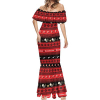 New Zealand Darts Christmas Mermaid Dress Merry Xmas Aotearoa Maori Red LT14 - Polynesian Pride