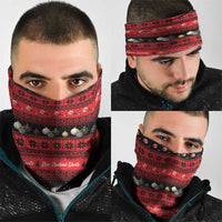 New Zealand Darts Christmas Neck Gaiter Merry Xmas Aotearoa Maori Red LT14 - Polynesian Pride