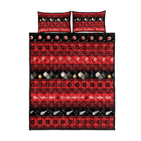 New Zealand Darts Christmas Quilt Bed Set Merry Xmas Aotearoa Maori Red LT14 - Polynesian Pride