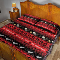 New Zealand Darts Christmas Quilt Bed Set Merry Xmas Aotearoa Maori Red LT14 - Polynesian Pride