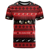 New Zealand Darts Christmas T Shirt Merry Xmas Aotearoa Maori Red LT14 Red - Polynesian Pride