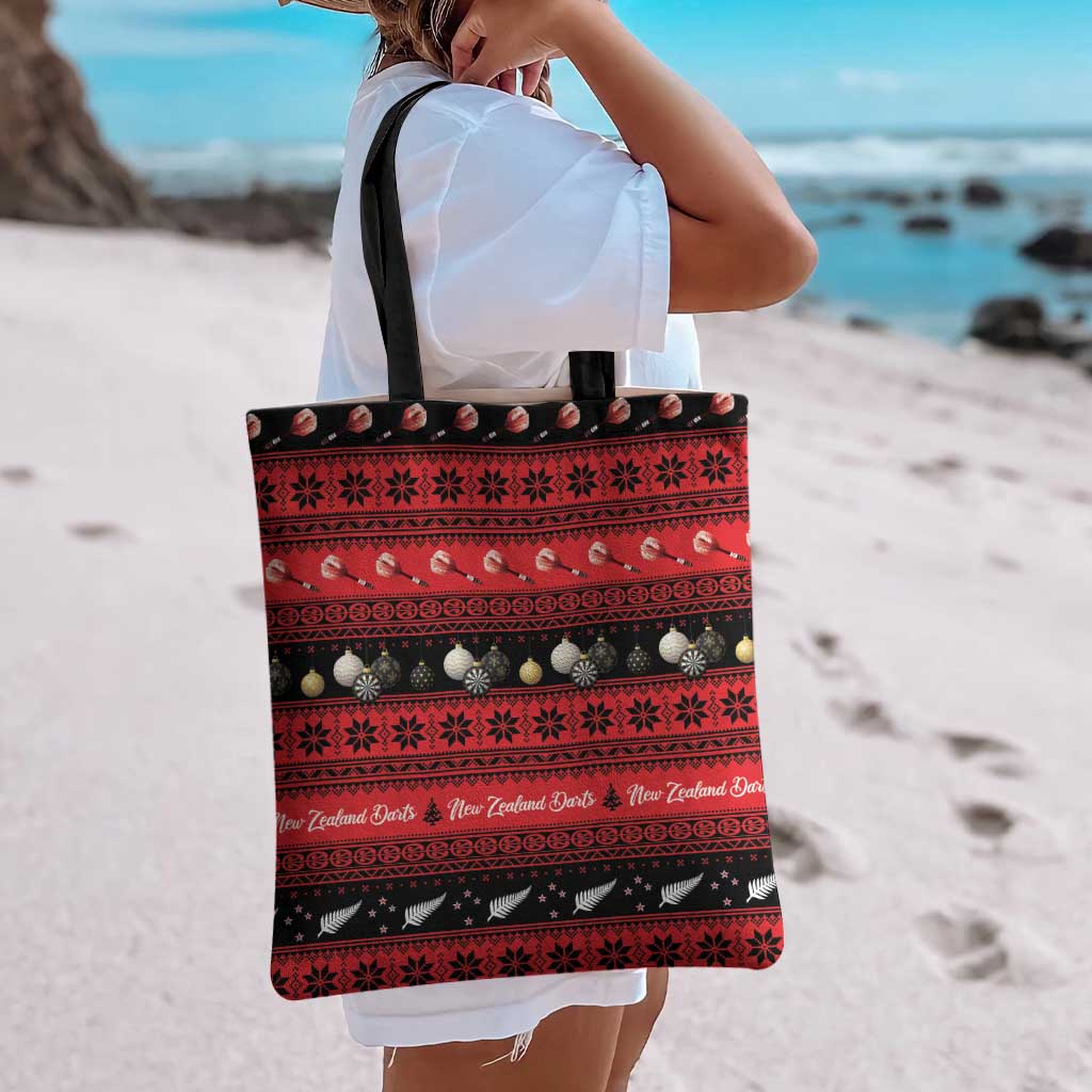 New Zealand Darts Christmas Tote Bag Merry Xmas Aotearoa Maori Red LT14 - Polynesian Pride