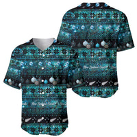 New Zealand Darts Christmas Baseball Jersey Merry Xmas Aotearoa Maori Paua Shell - Polynesian Pride