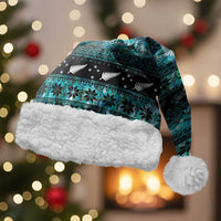 New Zealand Darts Christmas Santa Hat Merry Xmas Aotearoa Maori Paua Shell - Polynesian Pride