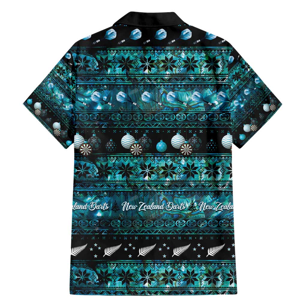 New Zealand Darts Christmas Hawaiian Shirt Merry Xmas Aotearoa Maori Paua Shell LT14 - Polynesian Pride