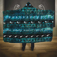 New Zealand Darts Christmas Hooded Blanket Merry Xmas Aotearoa Maori Paua Shell LT14 - Polynesian Pride