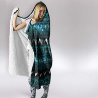 New Zealand Darts Christmas Hooded Blanket Merry Xmas Aotearoa Maori Paua Shell LT14 - Polynesian Pride