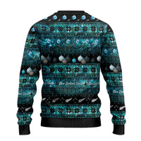 New Zealand Darts Christmas Ugly Christmas Sweater Merry Xmas Aotearoa Maori Paua Shell LT14 - Polynesian Pride