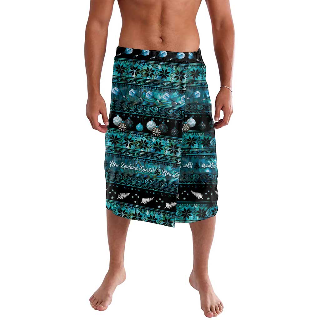 New Zealand Darts Christmas Lavalava Merry Xmas Aotearoa Maori Paua Shell - Polynesian Pride