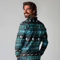 New Zealand Darts Christmas Long Sleeve Polo Shirt Merry Xmas Aotearoa Maori Paua Shell LT14 - Polynesian Pride