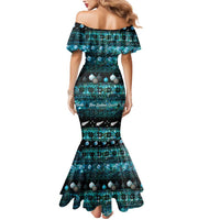 New Zealand Darts Christmas Mermaid Dress Merry Xmas Aotearoa Maori Paua Shell LT14 - Polynesian Pride