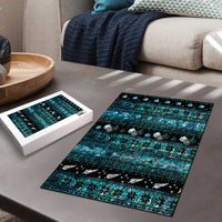 New Zealand Darts Christmas Puzzle Merry Xmas Aotearoa Maori Paua Shell - Polynesian Pride