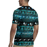 New Zealand Darts Christmas Rugby Jersey Merry Xmas Aotearoa Maori Paua Shell LT14 - Polynesian Pride