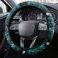 New Zealand Darts Christmas Steering Wheel Cover Merry Xmas Aotearoa Maori Paua Shell LT14 - Polynesian Pride