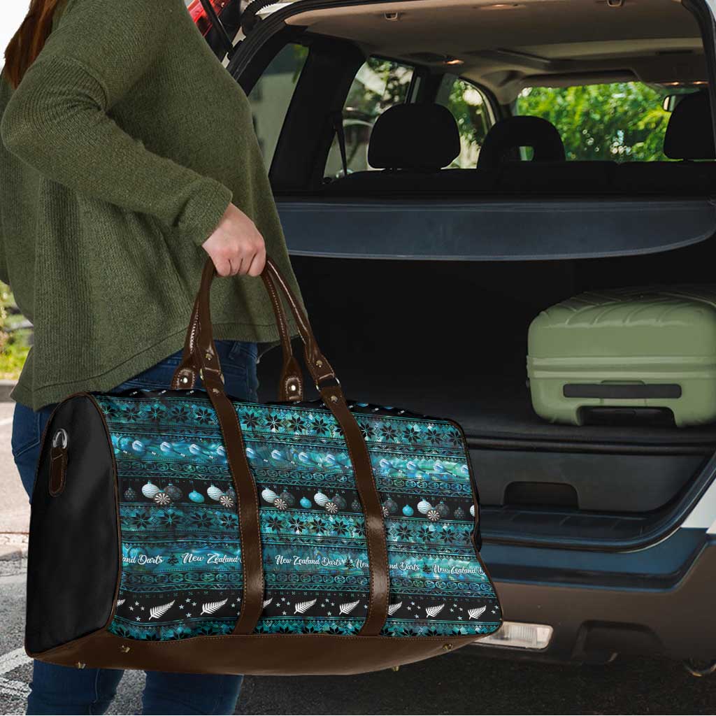 New Zealand Darts Christmas Travel Bag Merry Xmas Aotearoa Maori Paua Shell - Polynesian Pride