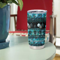 New Zealand Darts Christmas Tumbler Cup Merry Xmas Aotearoa Maori Paua Shell LT14 - Polynesian Pride