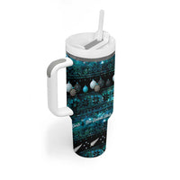 New Zealand Darts Christmas Tumbler With Handle Merry Xmas Aotearoa Maori Paua Shell LT14 - Polynesian Pride