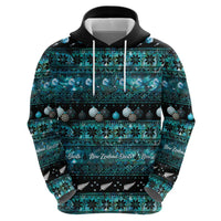 New Zealand Darts Christmas Zip Hoodie Merry Xmas Aotearoa Maori Paua Shell LT14 - Polynesian Pride