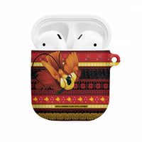 Papua New Guinea Christmas AirPods Case Bikpela hamamas blong dispela Krismas LT14 Red - Polynesian Pride
