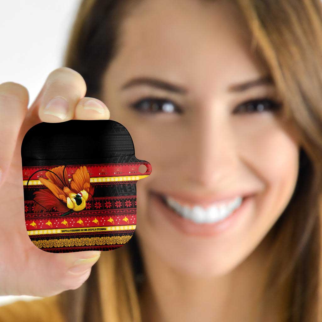 Papua New Guinea Christmas AirPods Case Bikpela hamamas blong dispela Krismas LT14 - Polynesian Pride