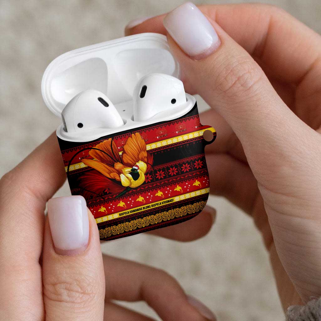 Papua New Guinea Christmas AirPods Case Bikpela hamamas blong dispela Krismas LT14 - Polynesian Pride