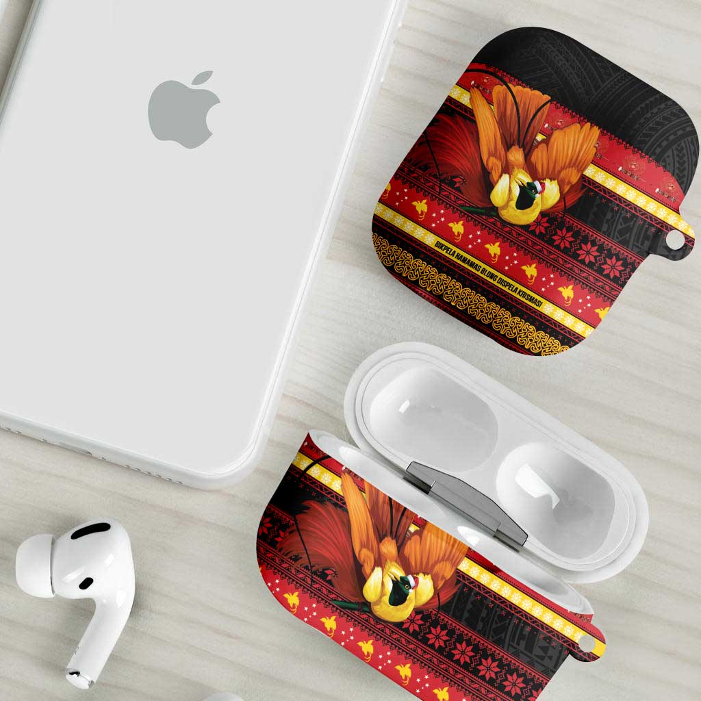 Papua New Guinea Christmas AirPods Case Bikpela hamamas blong dispela Krismas LT14 - Polynesian Pride