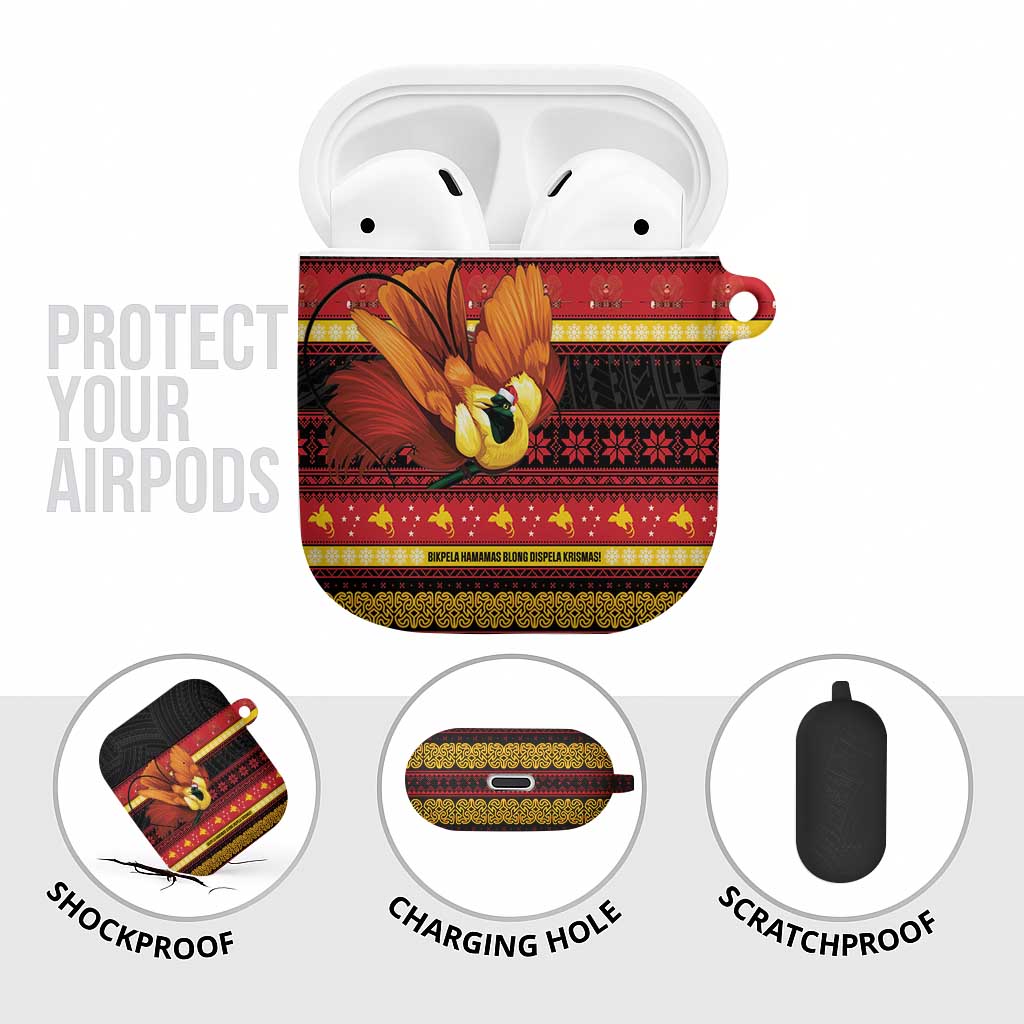 Papua New Guinea Christmas AirPods Case Bikpela hamamas blong dispela Krismas LT14 - Polynesian Pride