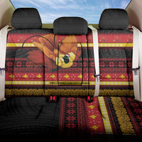 Papua New Guinea Christmas Back Car Seat Cover Bikpela hamamas blong dispela Krismas LT14 One Size Red - Polynesian Pride