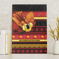 Papua New Guinea Christmas Canvas Wall Art Bikpela hamamas blong dispela Krismas LT14 Without Frame Red - Polynesian Pride