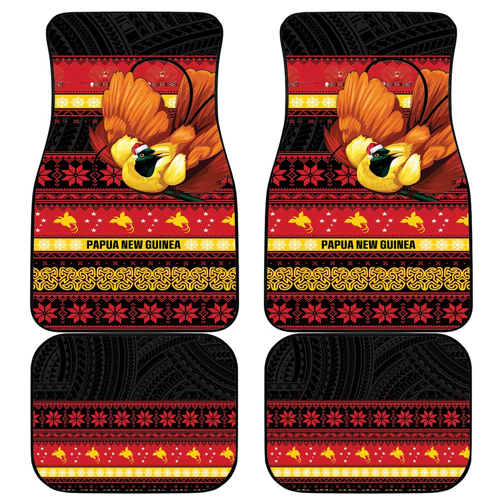 Papua New Guinea Christmas Car Mats Bikpela hamamas blong dispela Krismas LT14 - Polynesian Pride