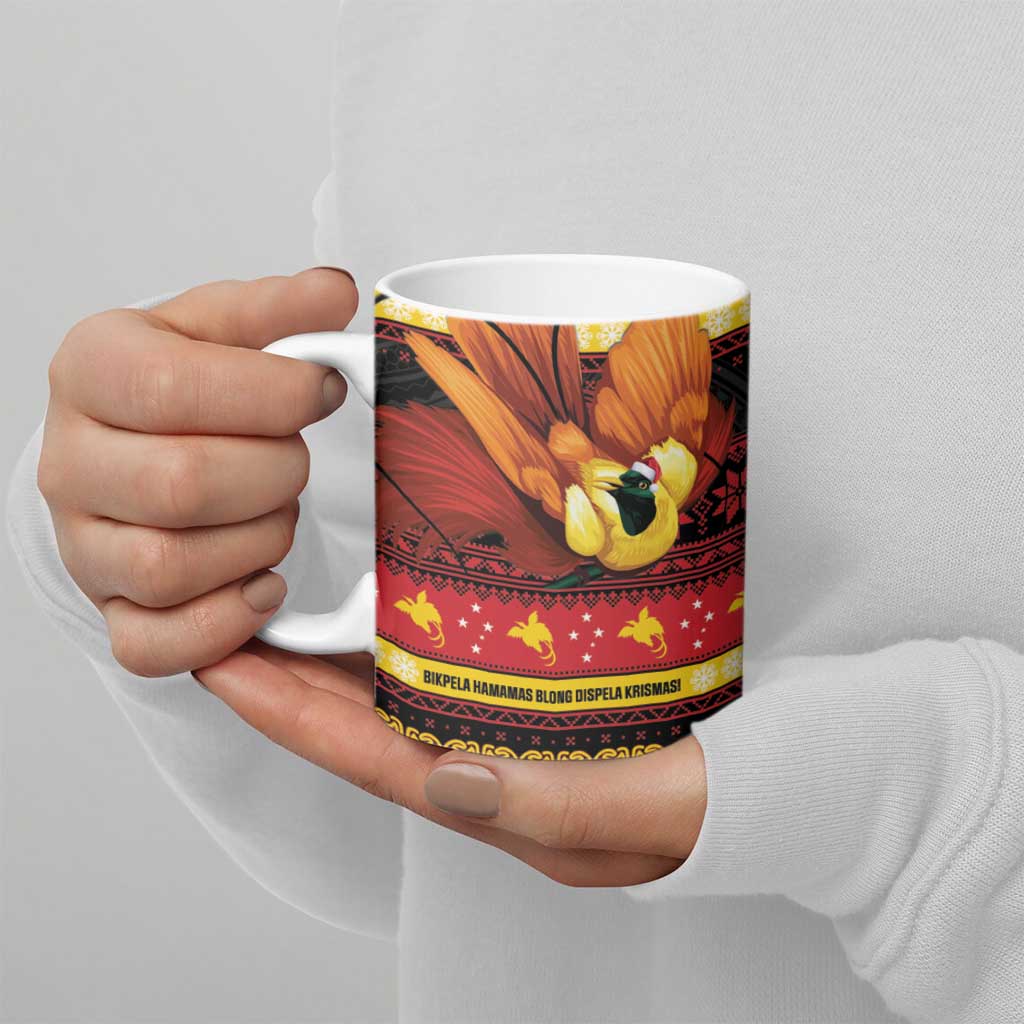 Papua New Guinea Christmas Ceramic Mug Bikpela hamamas blong dispela Krismas - Polynesian Pride