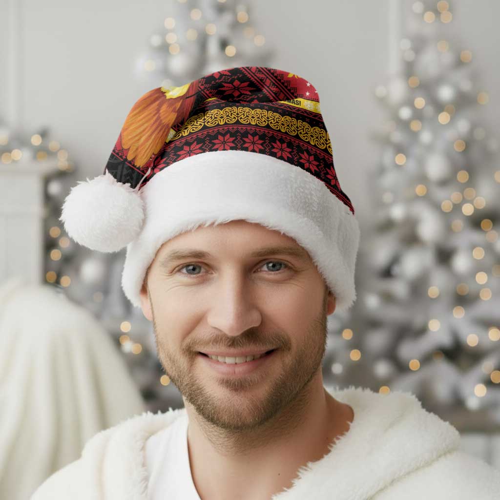 Papua New Guinea Christmas Santa Hat Bikpela hamamas blong dispela Krismas LT14 - Polynesian Pride