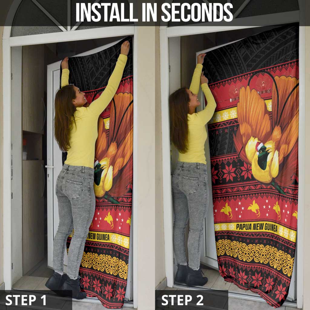 Papua New Guinea Christmas Door Cover Bikpela hamamas blong dispela Krismas LT14 - Polynesian Pride
