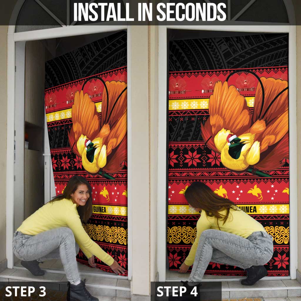 Papua New Guinea Christmas Door Cover Bikpela hamamas blong dispela Krismas LT14 - Polynesian Pride
