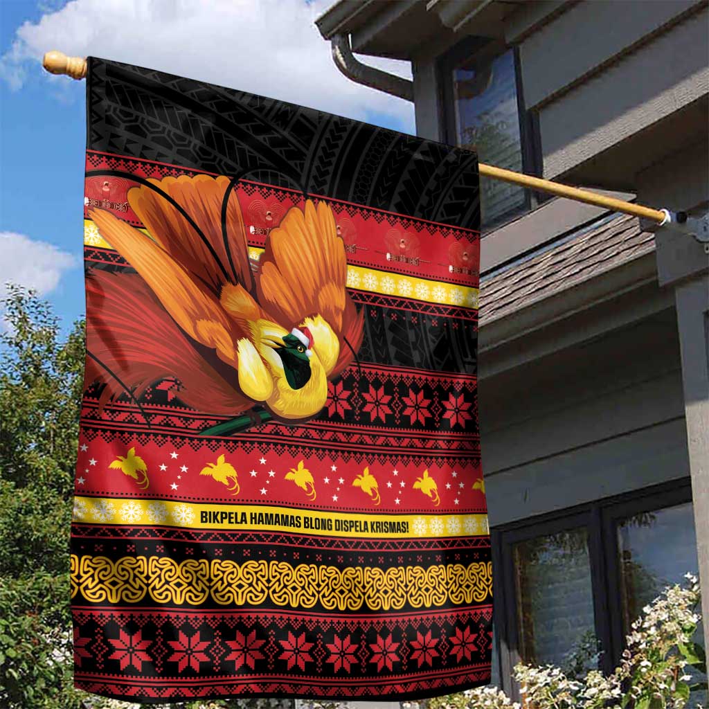 Papua New Guinea Christmas Garden Flag Bikpela hamamas blong dispela Krismas LT14 - Polynesian Pride